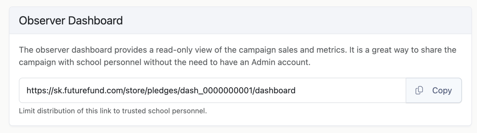 Observer Dashboard