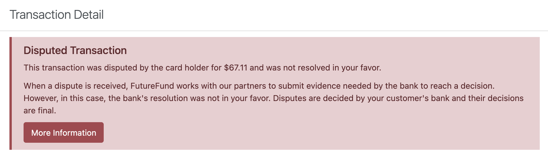 Dispute Alert