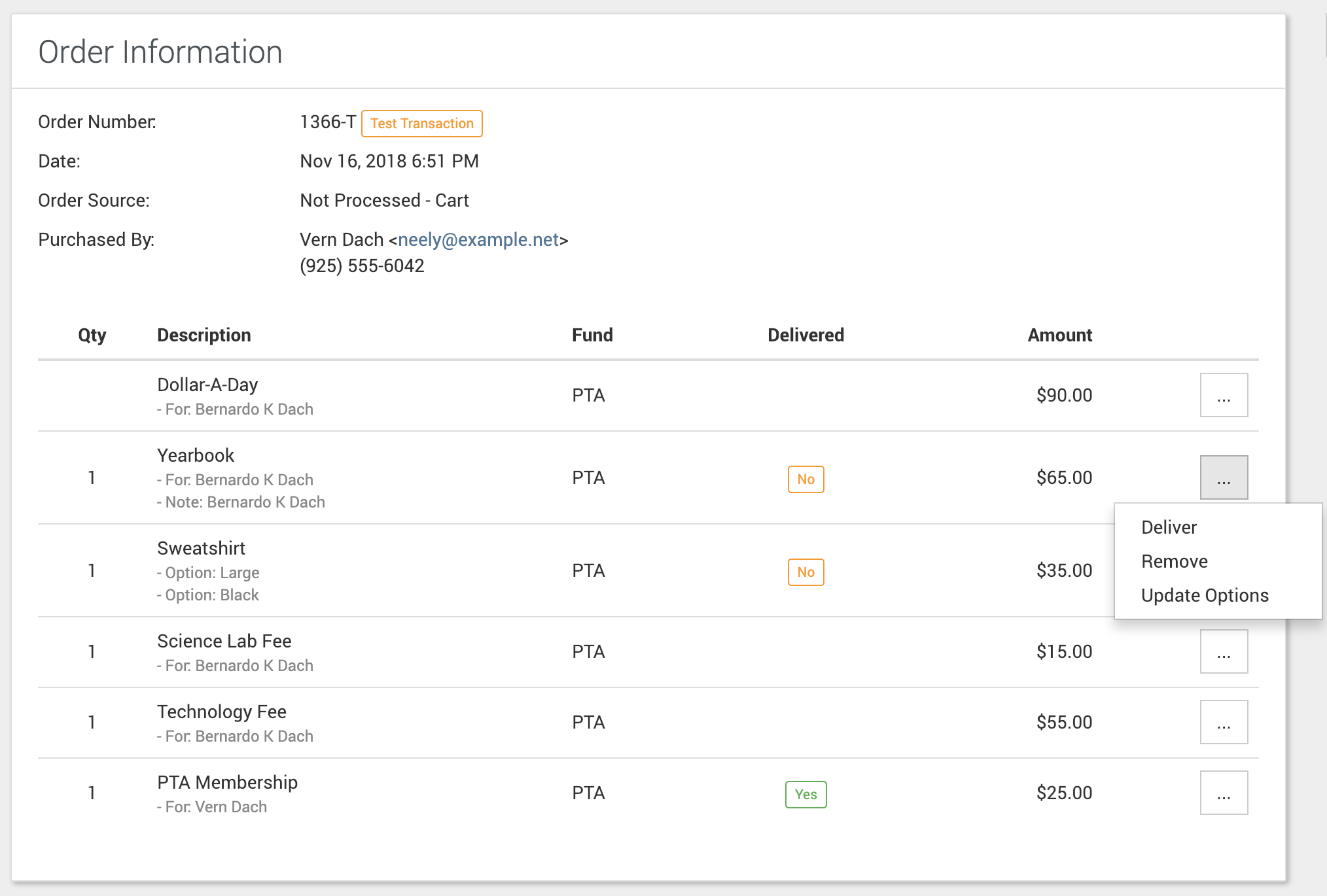 Fulfillment Orders