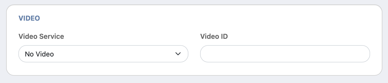 Video Form