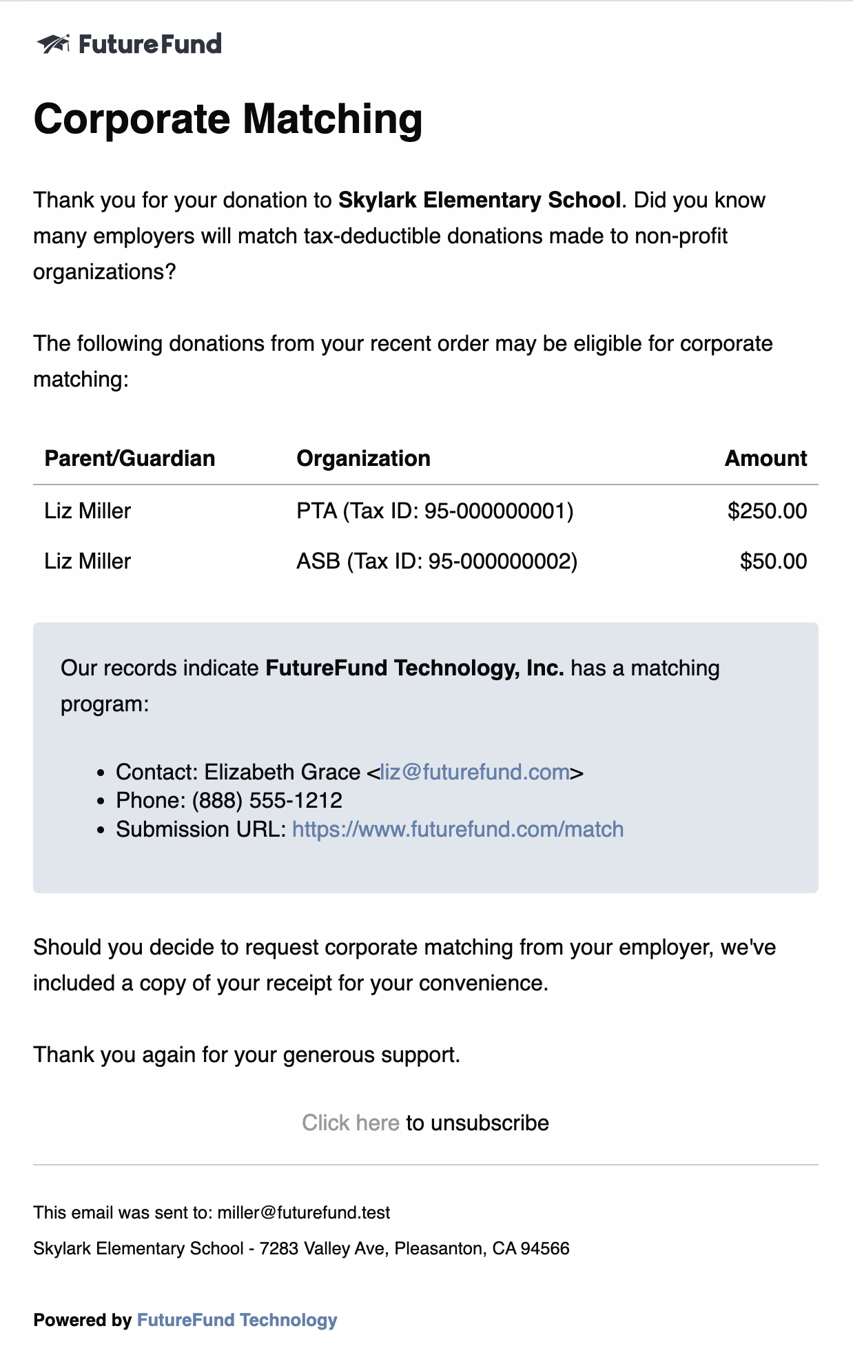 Welcome Email